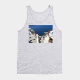 Santorini Caldera from Fira III Tank Top